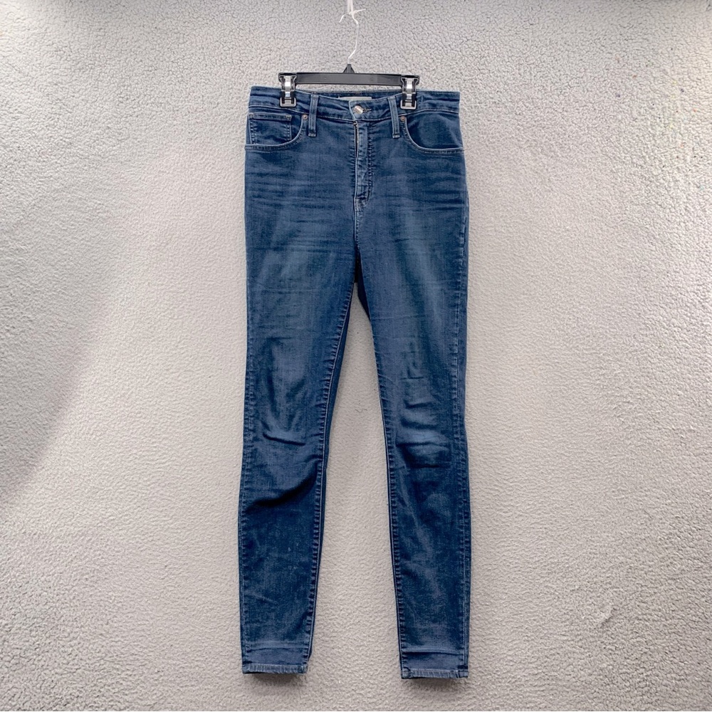 Madewell Curvy High-Rise Skinny Jeans Womens Size 29 Dark Wash Blue Denim Pants
